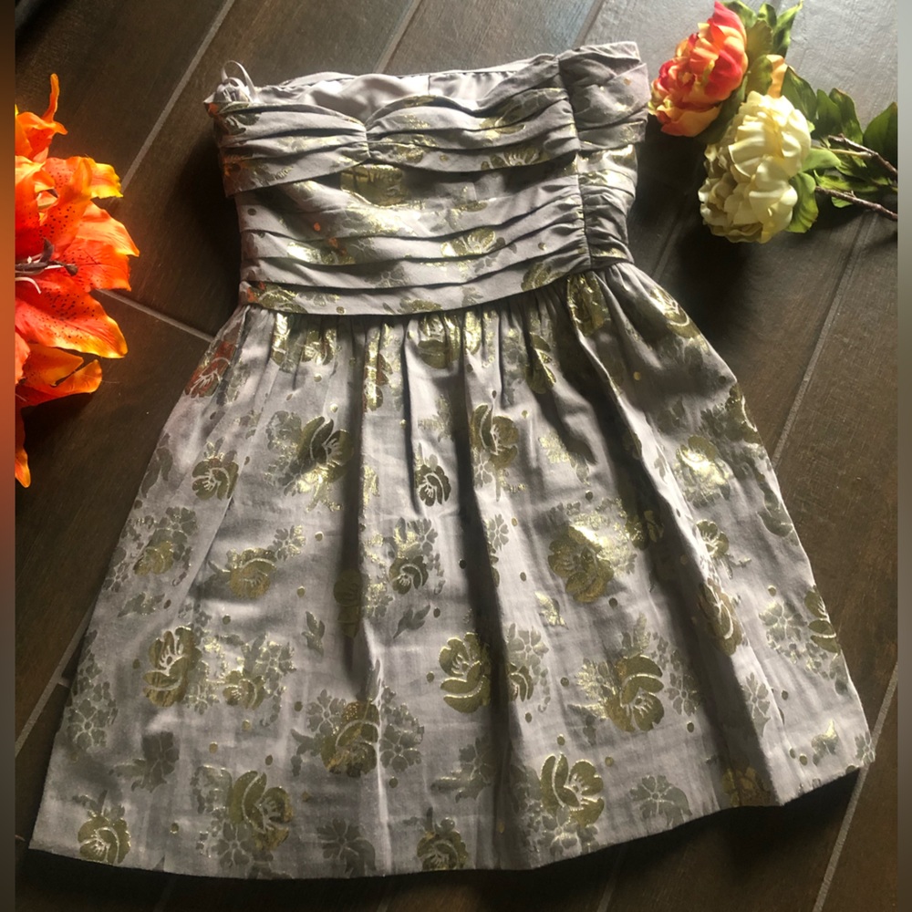 Juicy couture grey and gold metallic y2k mini dress - Picture 11 of 15